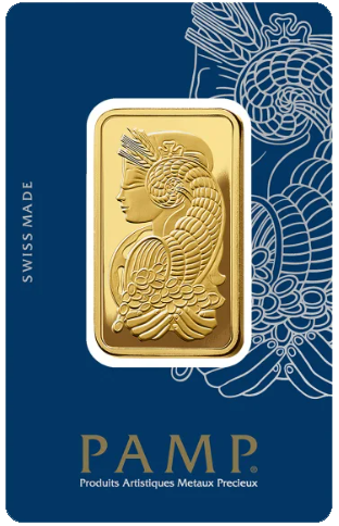 1 oz Gold Bar (Inc. Assay Card) (Assorted Designs) (Circulated) – Pamp Suisse